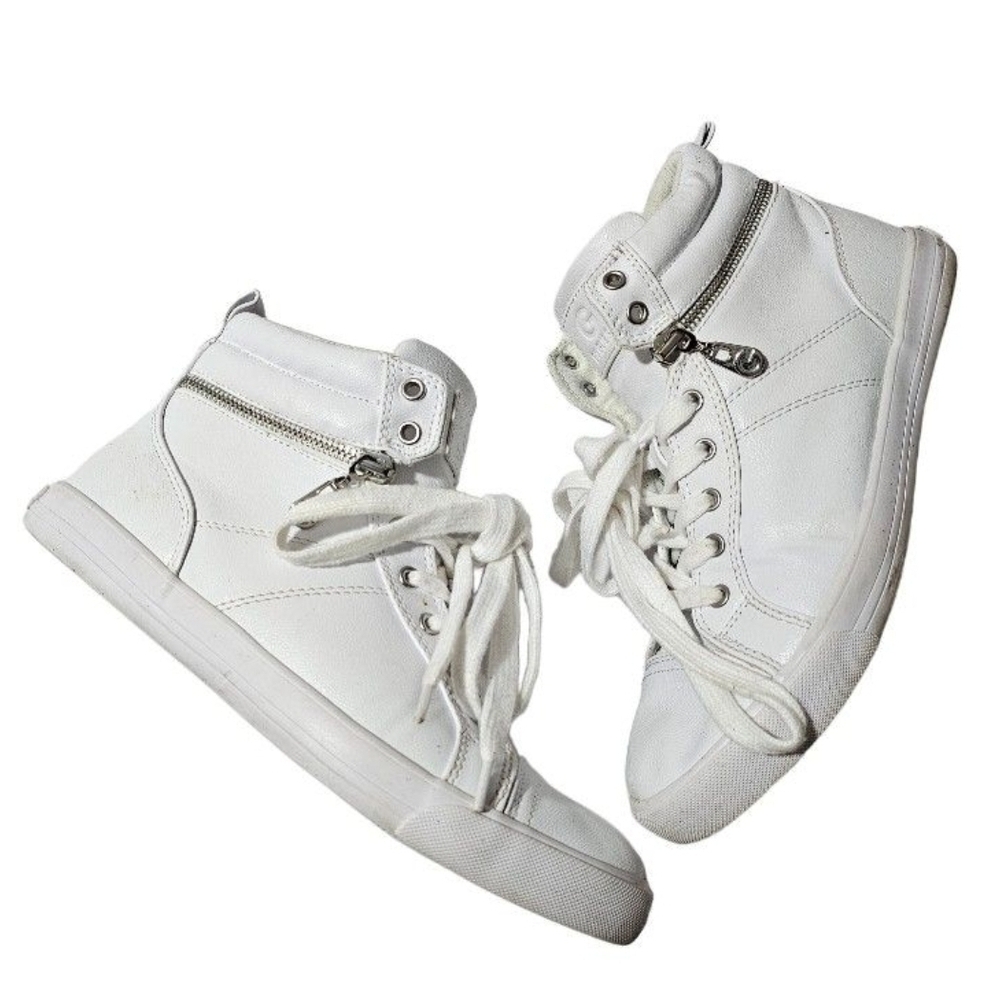 G by Guess White High-Top Sneakers Size 9M